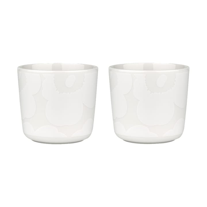 Unikko kopp utan öra 20 cl 2-pack, White-off white Marimekko