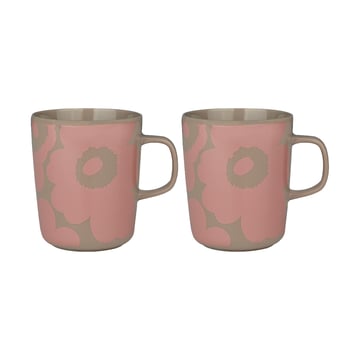 Marimekko Unikko mugg 2,5 dl 2-pack Terra-peach