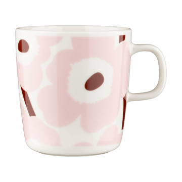 Unikko mugg 40 cl - White-light pink-chestnut - Marimekko