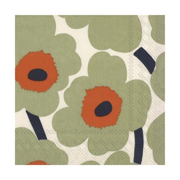 Marimekko Unikko servett 33×33 cm 20-pack Cream-orange