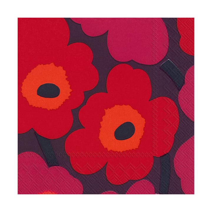 Unikko servett 33x33 cm 20-pack - Mauve - Marimekko