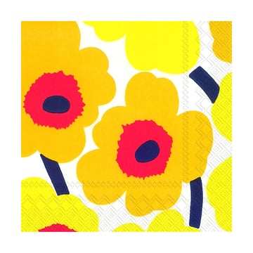 Marimekko Unikko servett 33×33 cm 20-pack Mörk gul