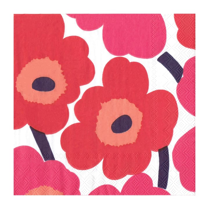 Unikko servett 40x40 cm 20-pack, Red Marimekko