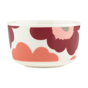 Marimekko Unikko skål 2,5 dl White-dark cherry-salmon red