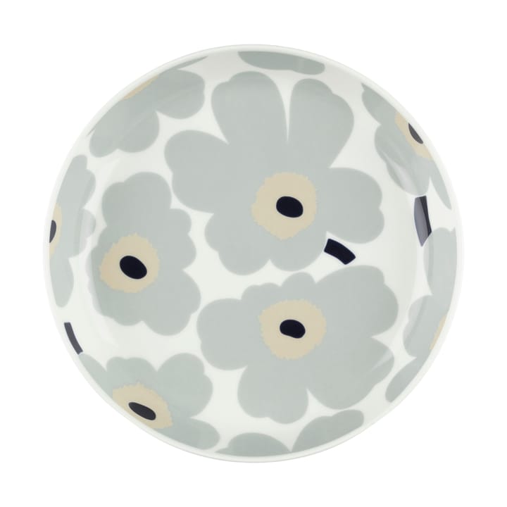 Unikko tallrik Ø20,5 cm, White-light grey-sand-dark blue Marimekko