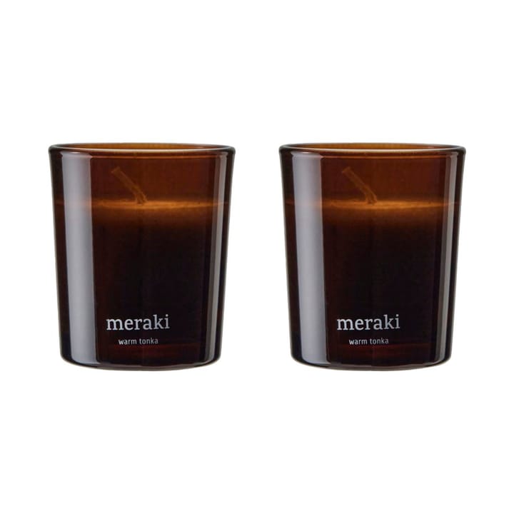 Meraki doftljus 15 timmar 2-pack - Warm tonka - Meraki