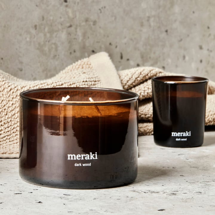 Meraki doftljus, 32 timmar, Dark wood Meraki