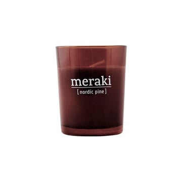 Meraki Meraki doftljus brunt glas 12 timmar Nordic pine