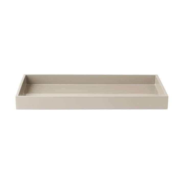 Lux lackad dekorationsbricka 38x19x3,5 cm - Latte - Mojoo