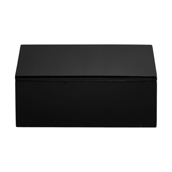 Lux lackad förvaringslåda 19x19x7 cm - Black - Mojoo