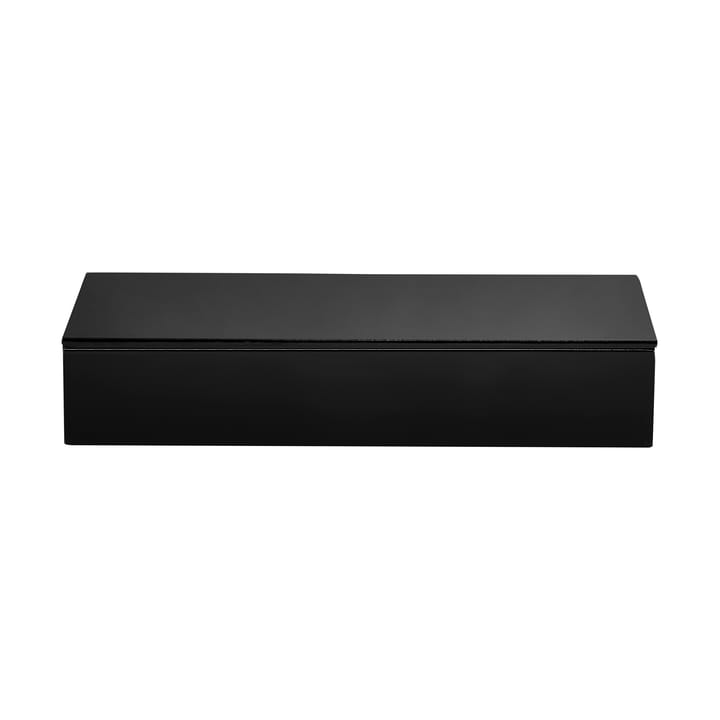 Lux lackad förvaringslåda 38x19x7 cm - Black - Mojoo