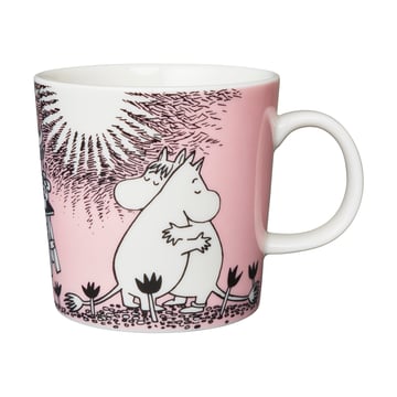 Moomin Arabia Kärlek Muminmugg rosa