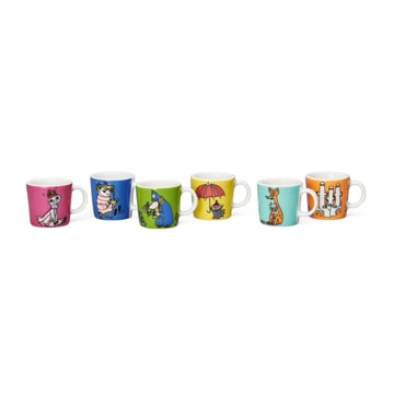 Moomin Arabia Mumin minimuggar 6-pack Tredje classic Multi