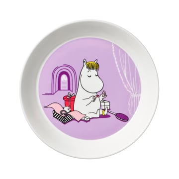 Moomin Arabia Snorkfröken lila Mumintallrik Lila