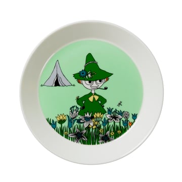 Moomin Arabia Snusmumriken tallrik grön