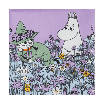 Moomin Arabia Vänner för alltid pappersservett 33×33 cm 20-pack Multi