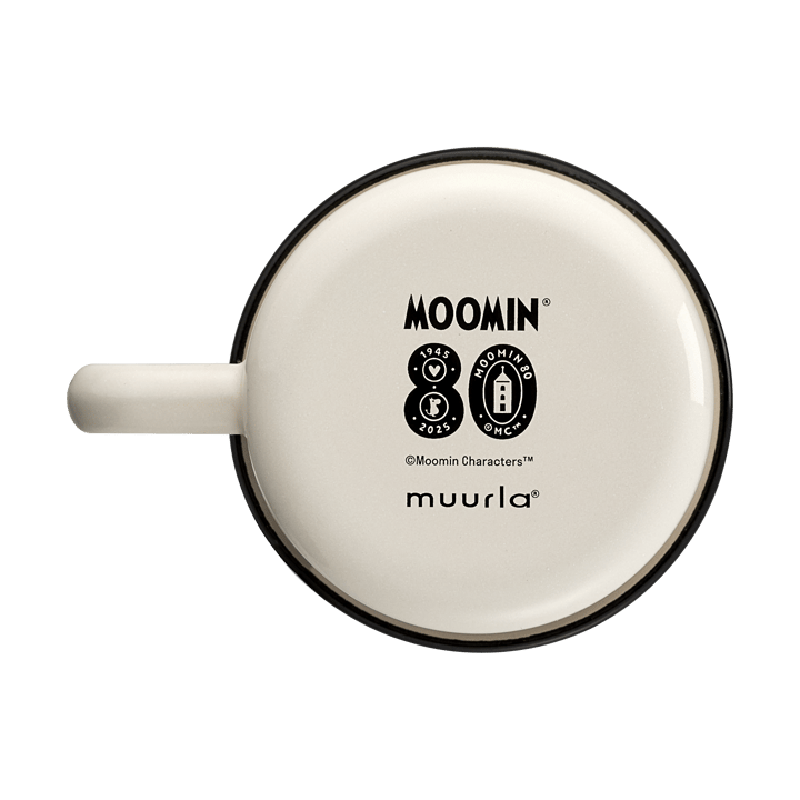 Mumin 80 emaljmugg 37 cl, Vit Muurla