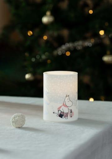 Mumin blockljus LED 10 cm - Let it snow - Muurla