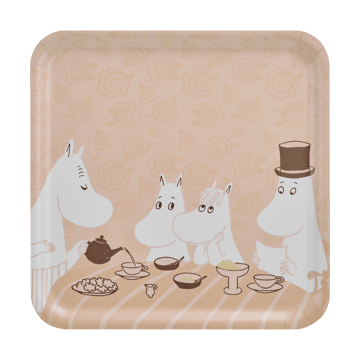 Muurla Mumin bricka 33×33 cm Coffee time