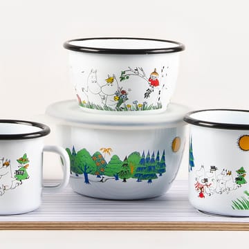 Mumin Colors emaljskål 60 cl - Moominvalley - Muurla