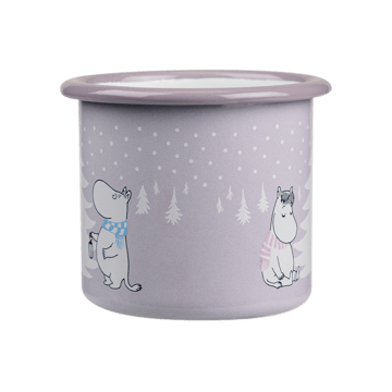 Mumin emaljmugg 25 cl - Snowfall - Muurla