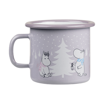 Mumin emaljmugg 25 cl - Snowfall - Muurla