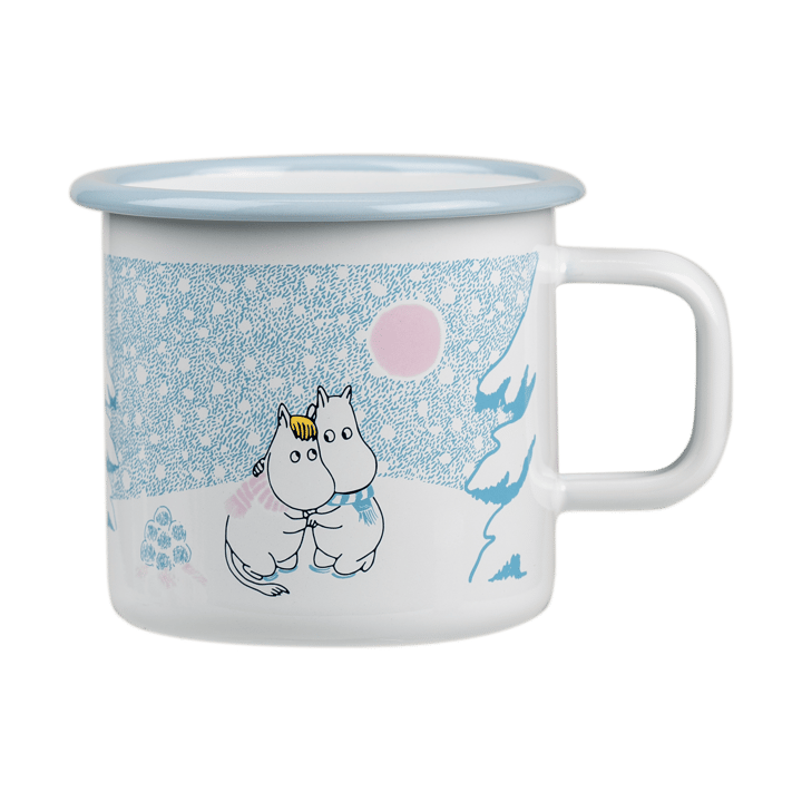 Mumin emaljmugg 37 cl - Let it snow - Muurla