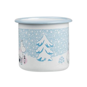 Mumin emaljmugg 37 cl - Let it snow - Muurla