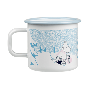 Mumin emaljmugg 37 cl - Let it snow - Muurla