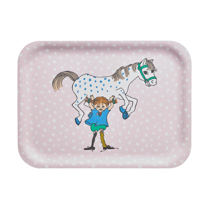 Pippi bricka 20x27 cm - Pippi and the Horse - Muurla