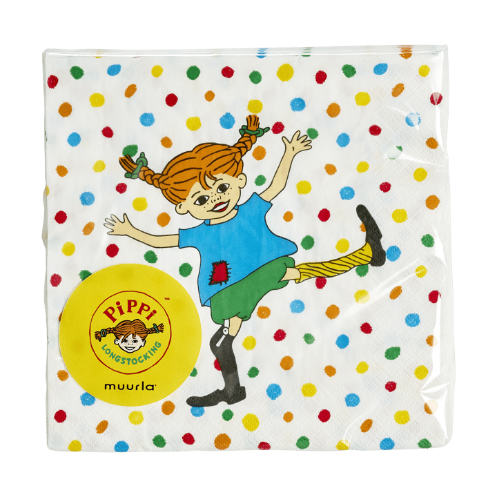 Pippi servetter 33x33 cm 20-pack, Hoppsansa Muurla