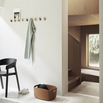 Attach klädhängare 2-pack - Oak-Aluminum - Muuto