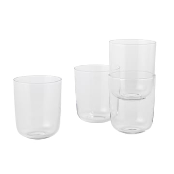 Muuto Corky glas högt 4-pack Klar