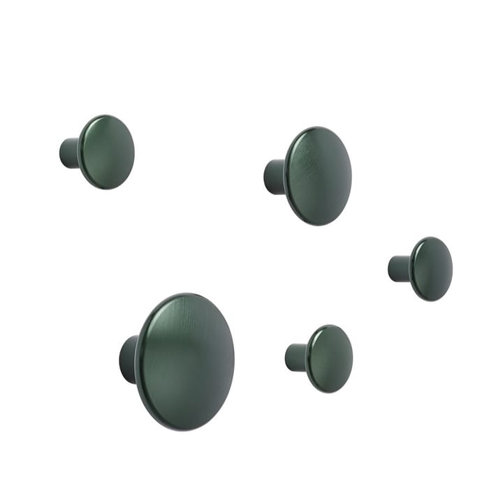 Dots Metal 5-pack, Dark green Muuto