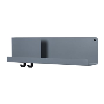 Muuto Folded hylla 63×16,5 cm Blue Grey