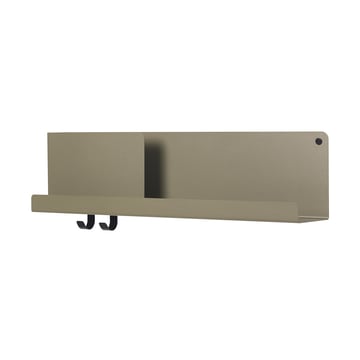 Muuto Folded hylla 63×16,5 cm Olive