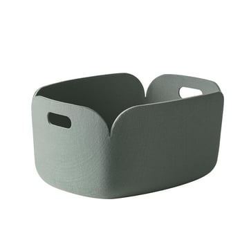 Muuto Restore förvaringskorg Dusty green (blekgrön)