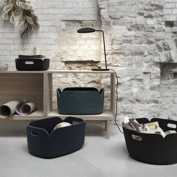 Restore tray förvaringskorg låg - Black melange (svart) - Muuto