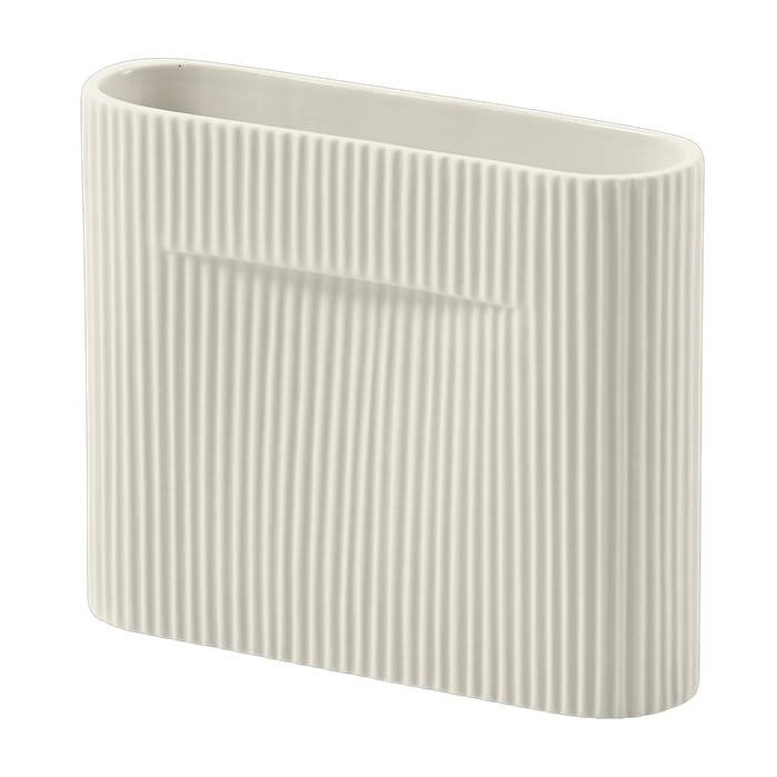 Ridge vas 16,5 cm, Off white Muuto