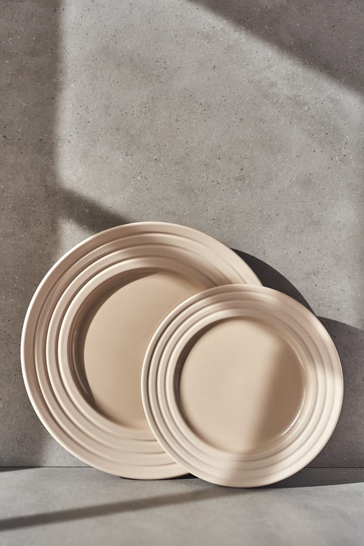 Lines assiett Ø21 cm 6-pack, Beige NJRD