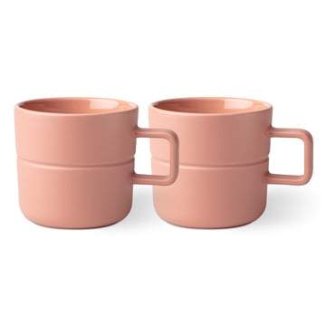 NJRD Lines mugg 50 cl 2-pack Rosa