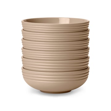 NJRD Lines skål Ø16 cm 6-pack Beige