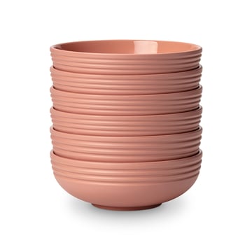 NJRD Lines skål Ø16 cm 6-pack Rosa