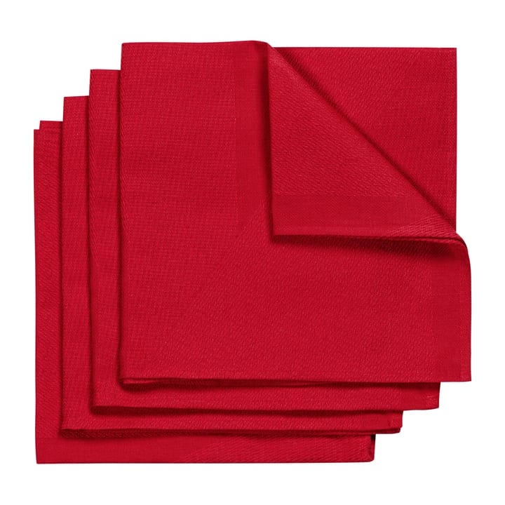 Metric tygservett 47x47 cm 4-pack - Röd - NJRD