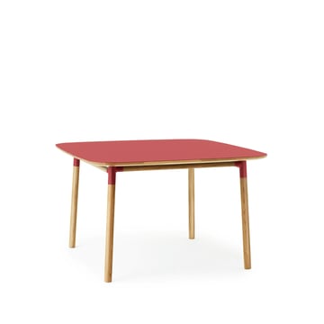 Normann Copenhagen Form matbord 120×120 cm Röd-ekben