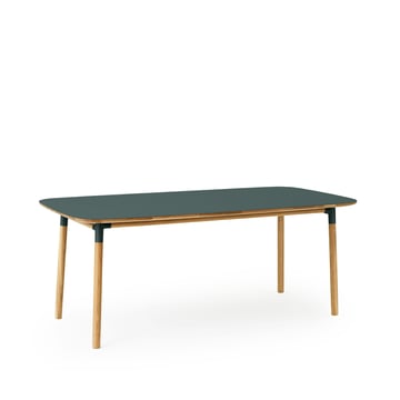 Normann Copenhagen Form matbord 95×200 cm Grön-ekben