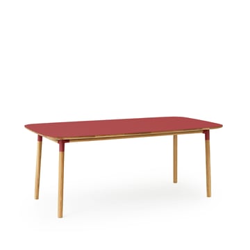 Normann Copenhagen Form matbord 95×200 cm Röd-ekben