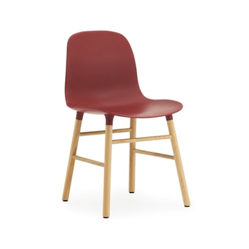 Normann Copenhagen Form Stol red ekben