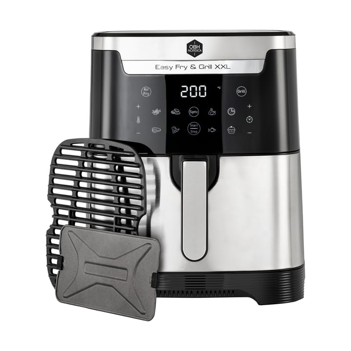 Easy Fry & Grill XXL 2-in-1 airfryer - Rostfritt stål - OBH Nordica