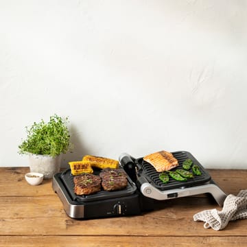 Optigrill GO772DS0 2-in-1 bordsgrill - Rostfritt stål - OBH Nordica